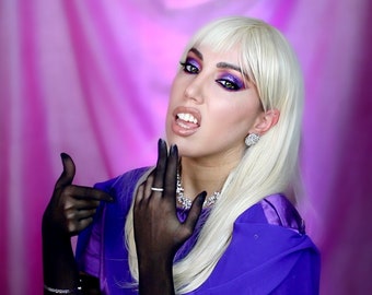 MissLady-Gaga-Inspired Blonde Bangs Wig | Gaga Wig | Gaga Red Carpet Wig | Drag Queen Wig | Best Seller Wig