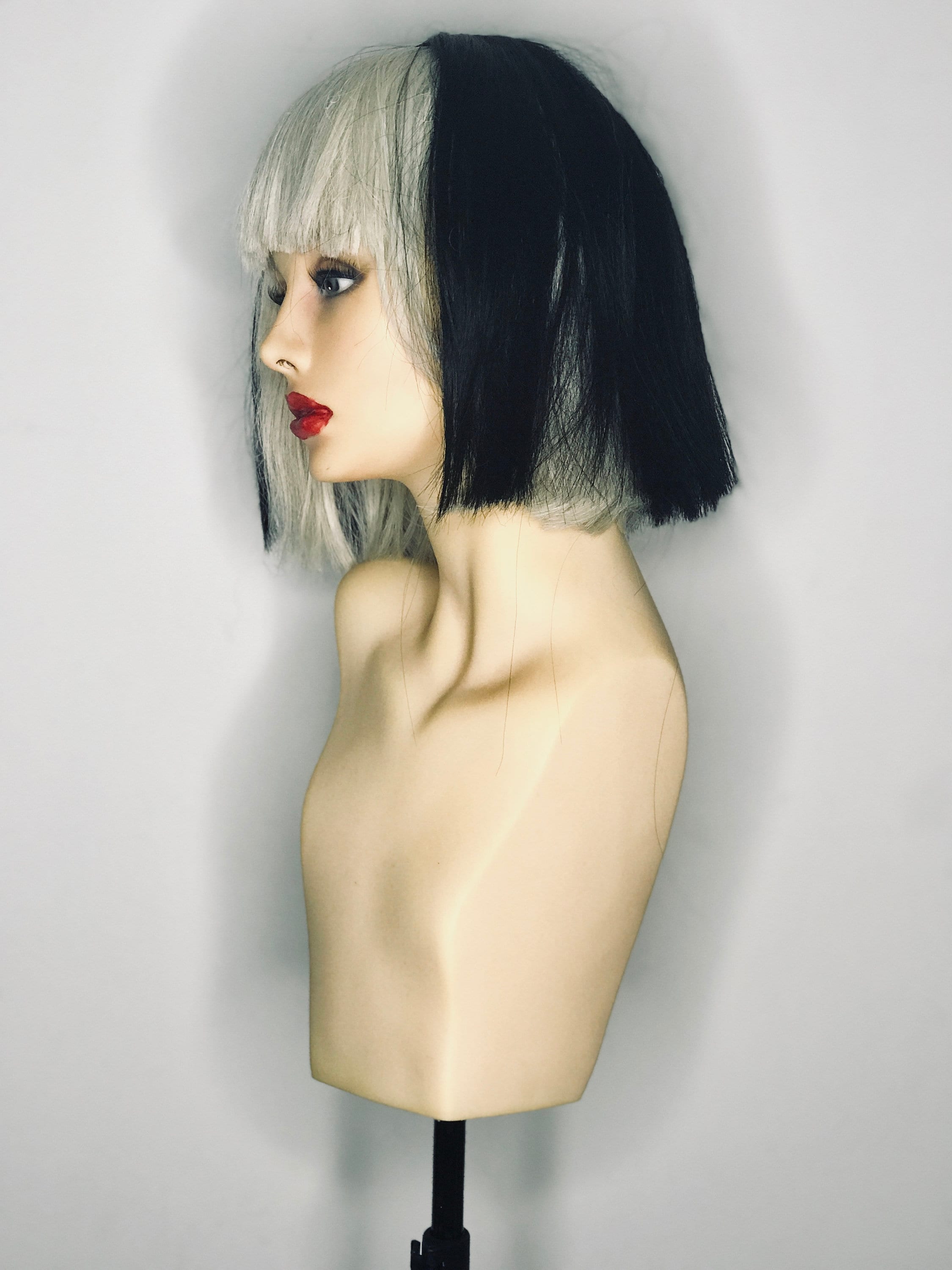 Lady Gaga The Edge Of Glory Traduction Lady Gaga The Edge of Glory Perruque Perruque noire et - Etsy France