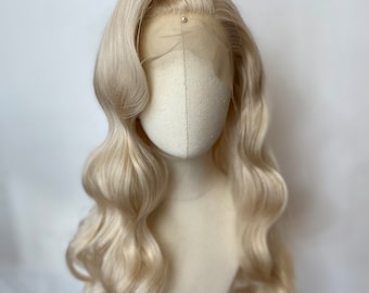 Champagne Blonde Vintage Sculpted Finger Waves Lace Front Wig | Burlesque Costume, Cosplay & Drag Queen