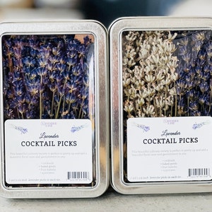 Organic Lavender Cocktail Picks
