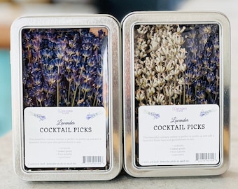 Organic Lavender Cocktail Picks