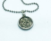 Skeleton-Hobo Nickel Carved Replica Coin Pendant charm