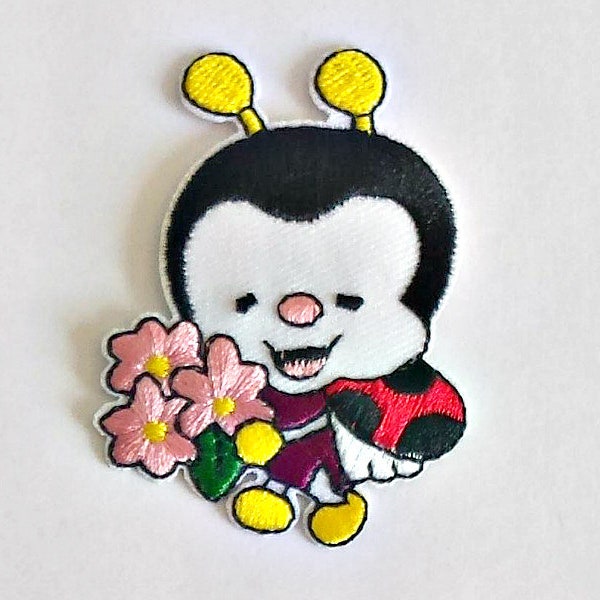 Embroidered Cute Ladybug Patch - Iron on Applique - Sew on Patch - Ladybug Patch - Kids Patch - #PS0063