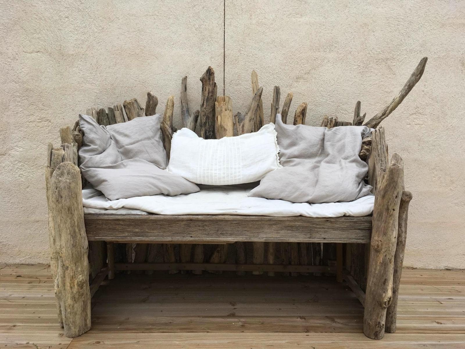 Banquette en Bois Flotté