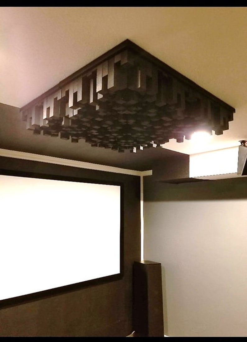 DIY Ceiling 3lb Acoustic Skyline Sound Diffuser Studio | Etsy