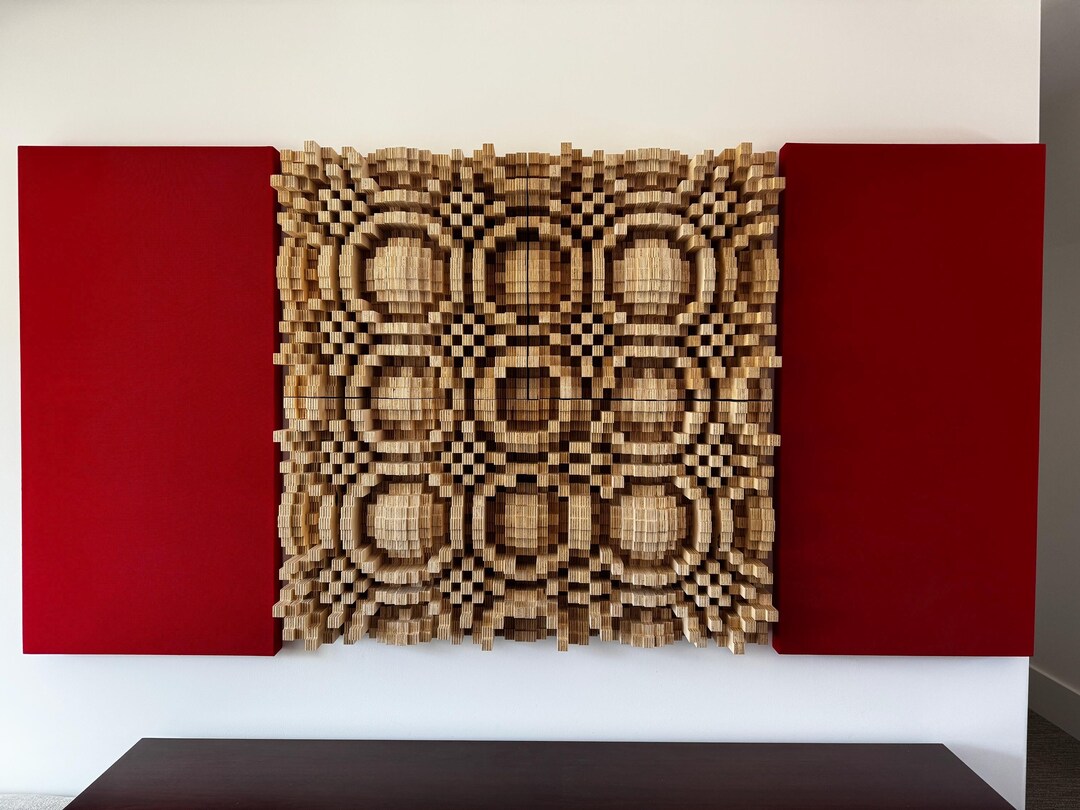 CNC Cut QRD Acoustic Diffuser Panel: 22