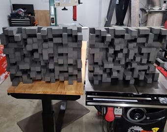 Skyline Sound Diffuser Lightweight (2 Pack): 18" x 24" Acoustic Panel (2lbs!!)