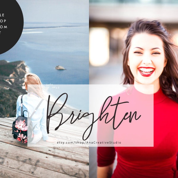 BRIGHTEN LIGHTROOM Preset, Premium Mobile & Desktop Lightroom Preset, Brightening Preset, Make Photos Bright, Photography Lightroom Preset