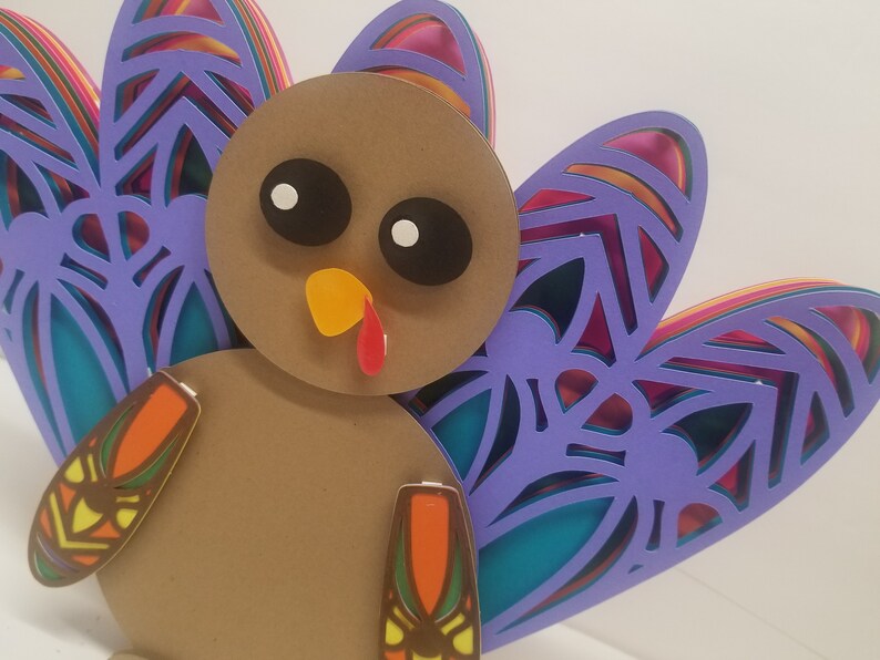 Download Thanksgiving Turkey Layered Art PNG & SVG Cut Files | Etsy