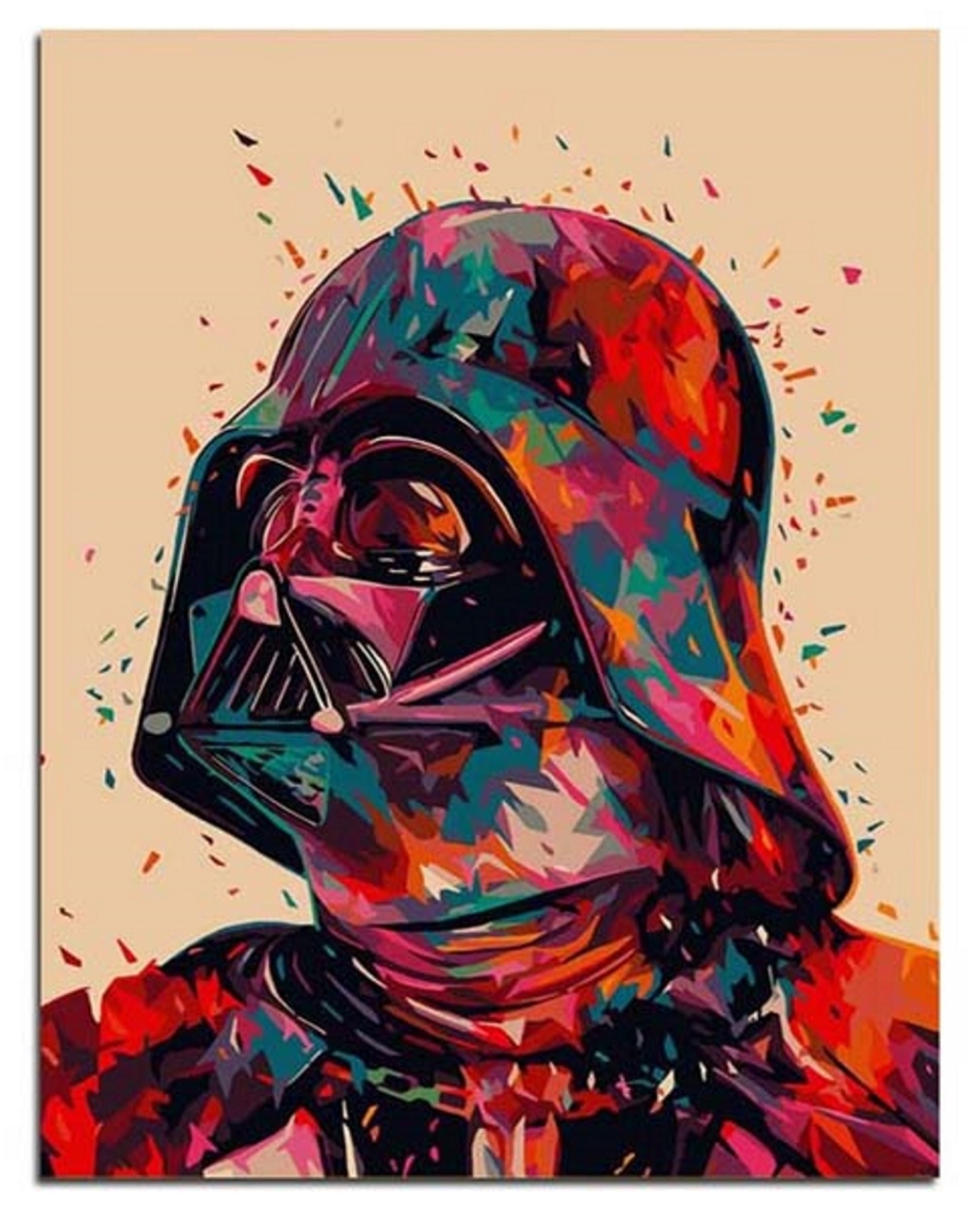 Verbinding verbroken Tot Bekend Darth Vader Paint by Number Kit Star Wars DIY Painting Movie - Etsy
