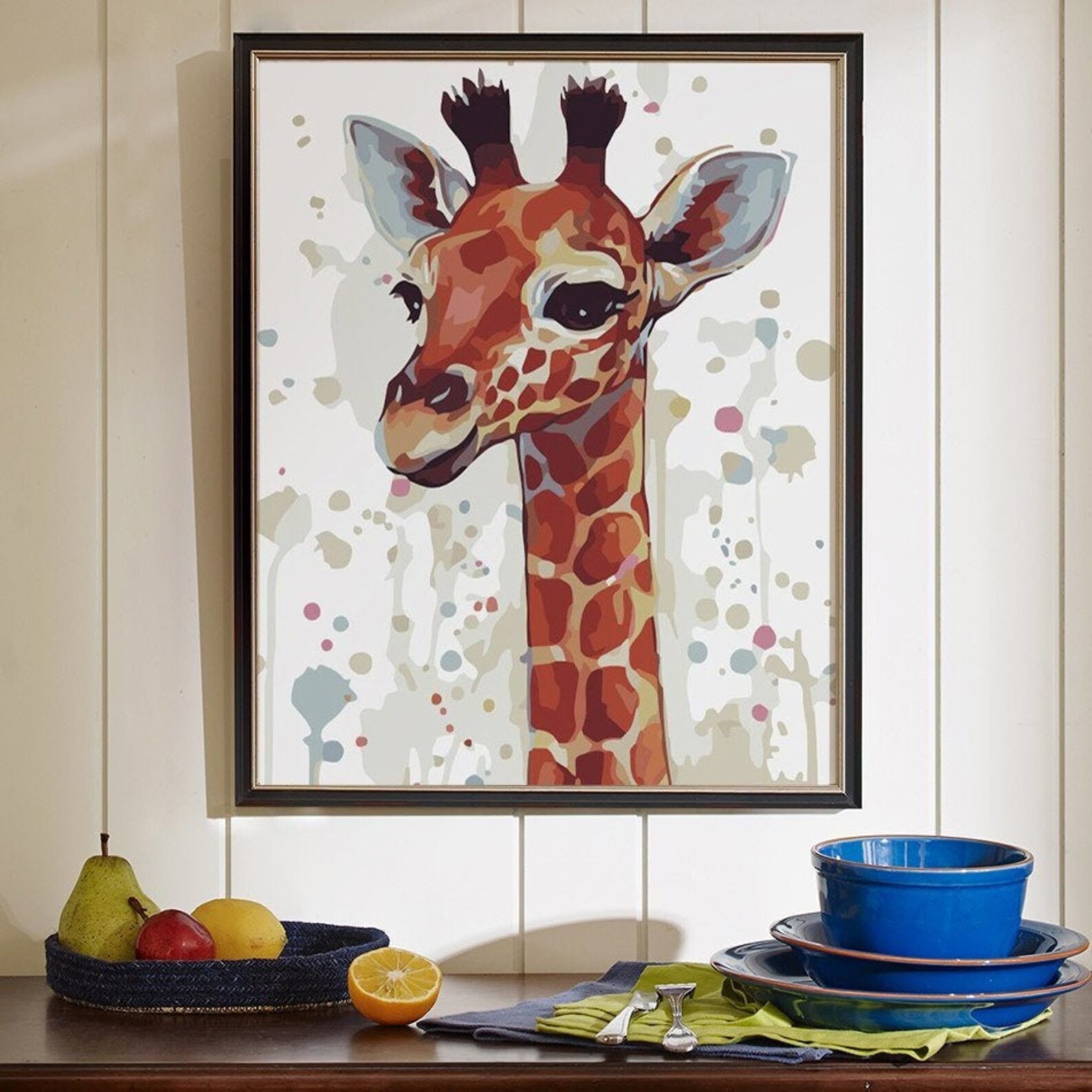 Giraffe Paint by Number Kit Animal DIY Painting Picture on Etsy