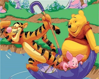 Winnie the Pooh & Tigger Paint by Number Kit Adult DIY Kit - Etsy Winnie the Pooh & Tigger Paint by Number Kit Adult DIY Kit - Etsy