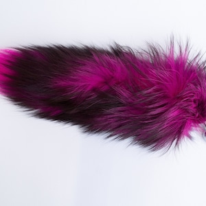 Butt Plug Fox Tail, Artificial Handmade Dyeing Silver Fox Big Red Tail  Detachable Multi-Function Fur Anal Plug Sexy Adult Toy Butt Stainless Steel
