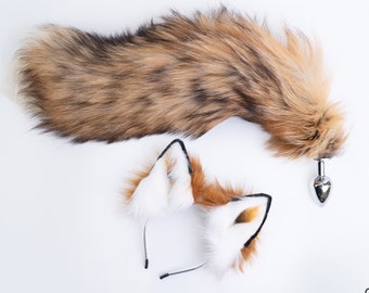 Buttplug foxtail Fox tail