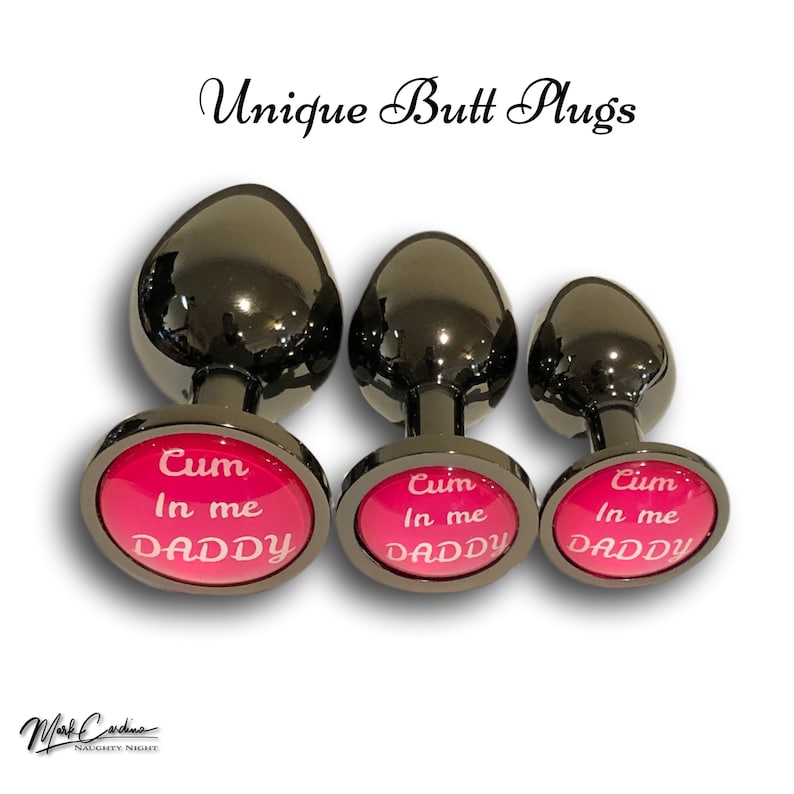 Naughty Butt Plug Anal Plug Butt Plugs Anal plugs Cum In Me Slut Vixen Buttplug Set Three Sizes Buttplugs Anal Sex Toy Bdsm Ddlg Sex toy 