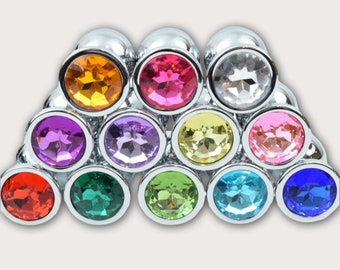 Colorful Jeweled Butt Plugs available in many different color options Women's Princess Anal Plug Men's Butt Plug Butt Play Anal Sex Toy