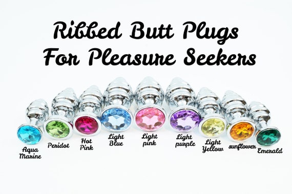 Butt Plug Princess Ribbed Anal Plug Beginner Set Silver Anal - Etsy Canada