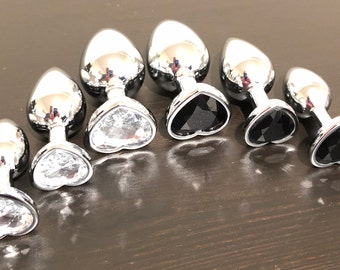 Anal Jewelry Princess Plug Heart Shaped Diamond Anal Plug Princess Anal Beads Jewelry Butt Plugs Anal Toy Unique Butt Plug Mature Adults