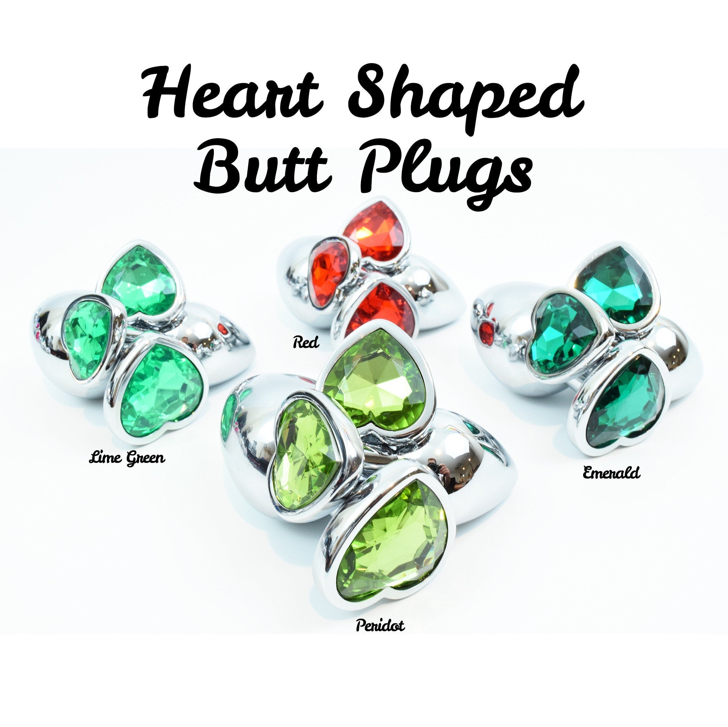 Princess Heart-shaped Butt Plugs Crystal Anal Jewelry Cosplay - Etsy