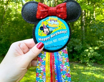 Button Accessory - Balloon Ribbon Minnie