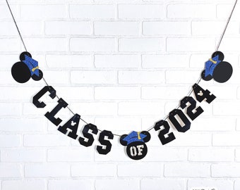 Paper Banner - Graduation - Blue Hat