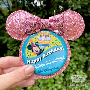 Button Accessory - Light Pink Minnie