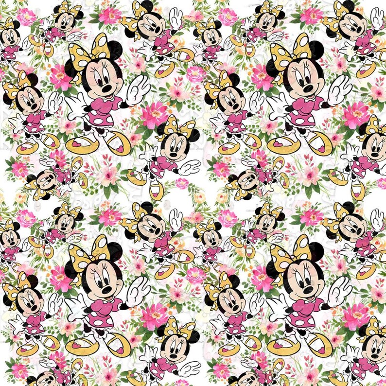 Disney Floral Seamless Pattern Floral Pattern Mouse Disney ...
