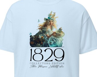 Camiseta coleccionable de Alice Pleasance Liddell 1829 - Camiseta clásica unisex, Alicia en el País de las Maravillas, novela clásica, fiesta del té