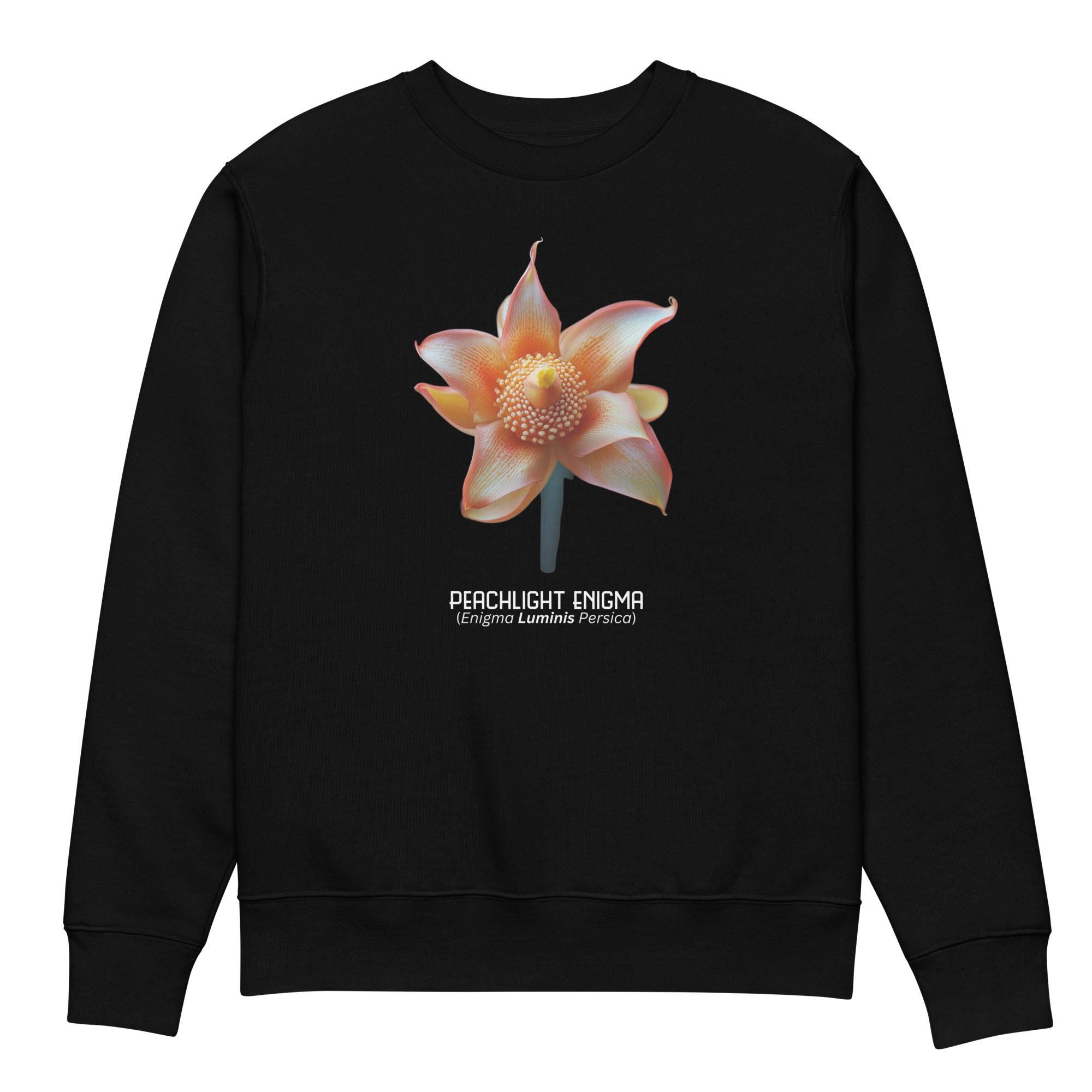 Peachlight Enigma - Rare Flower Unisex eco sweatshirt