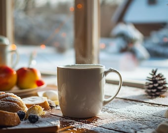 Autumn to Winter: 4 Mug Mockup Designs for Crisp and Cozy Mornings