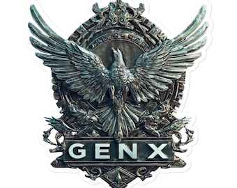 Gen X Bird of Prey - Bubble-free stickers, generation x, iconic sticker, car sticker, window sticker, bumper sticker, guitar case sticker