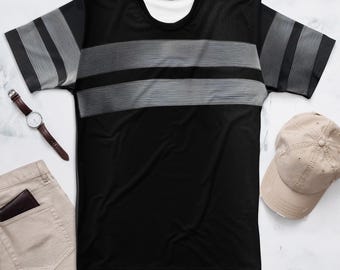 Midnight Stripes - T-shirt unisex da uomo