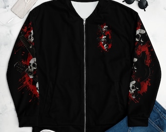 Giacca bomber unisex Les Paul & Three Skulls
