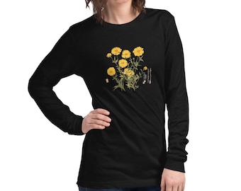 Fiori gialli della prosperità - Maglietta unisex a maniche lunghe