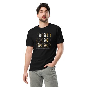 Interdimensionale gezichten Premium uniseks T-shirt