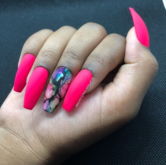 Pink Press,on Nails