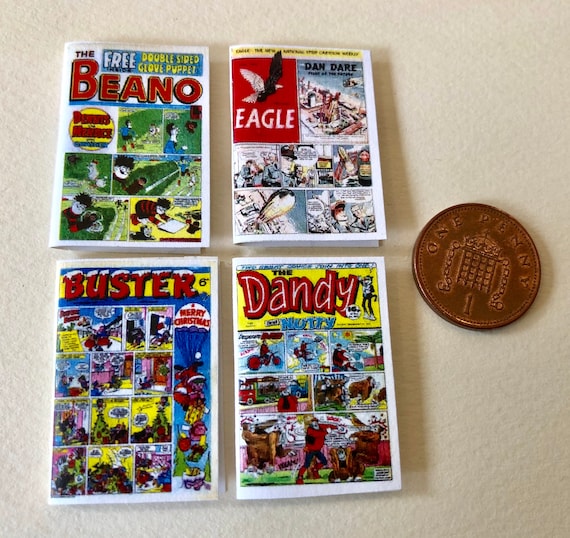 Dollhouse 1:12 scale OPENING PAGES 4 Miniature /'Dandy/' Comics