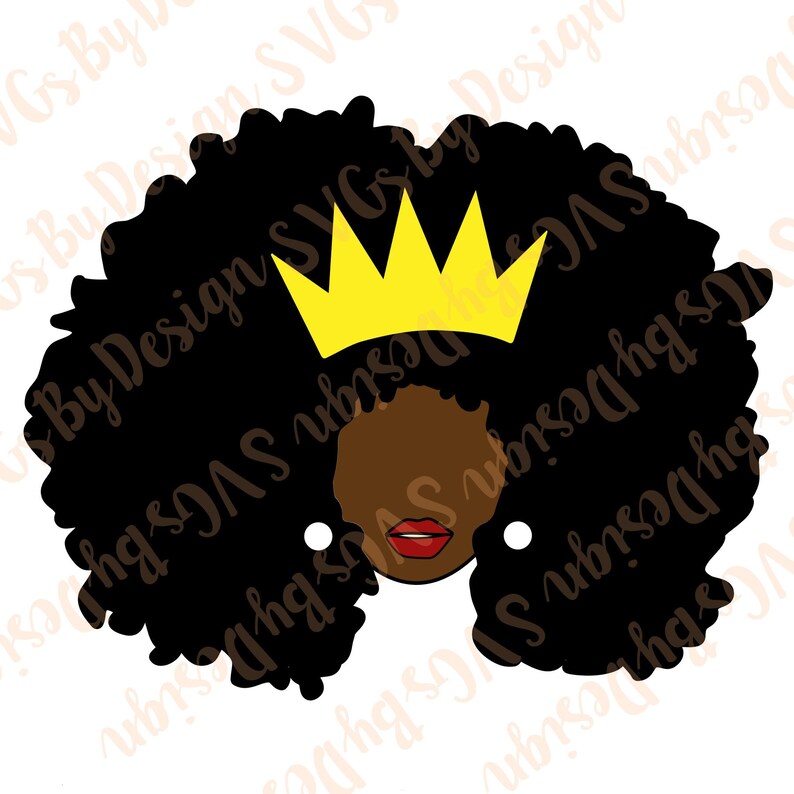 Black Woman Svg Afro Svg Natural Hair Svg Afro Queen Svg Etsy
