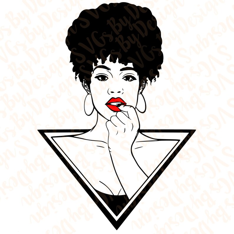 Download Afro Svg Black Woman Svg Natural Hair Svg Afro Woman Svg Etsy