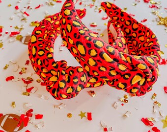 Chiefs Headband, Leopard KC Game Day Knotted Headband for 
