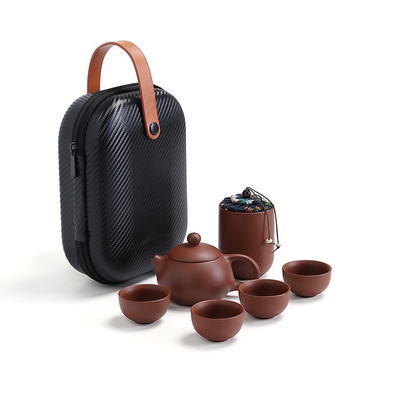 New Style Yixing Zisha Clay Teaset Travel Pack Etsy