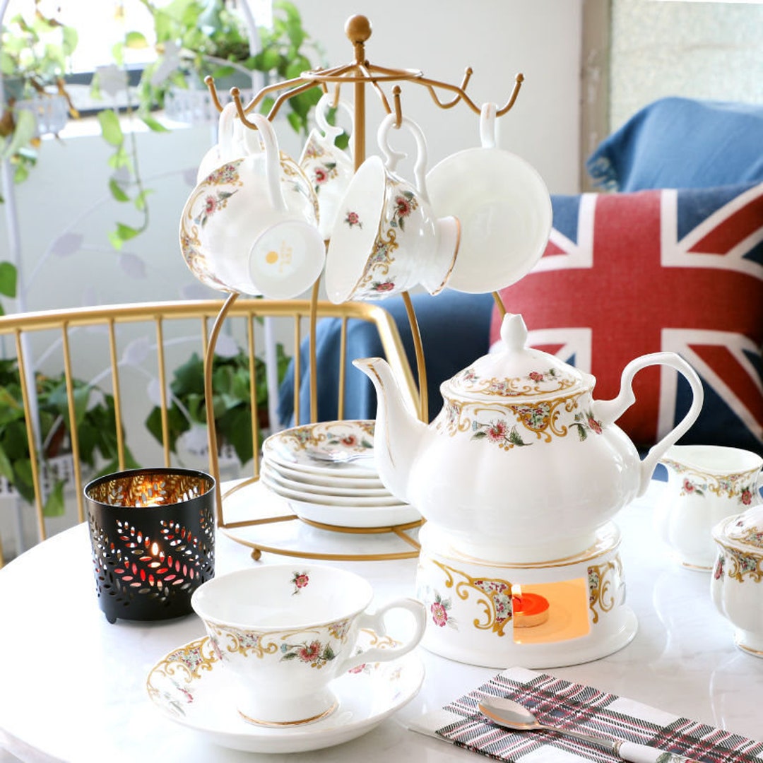Luxury English Style Breakfast Tea Set Bone China 15 Pieces Etsy