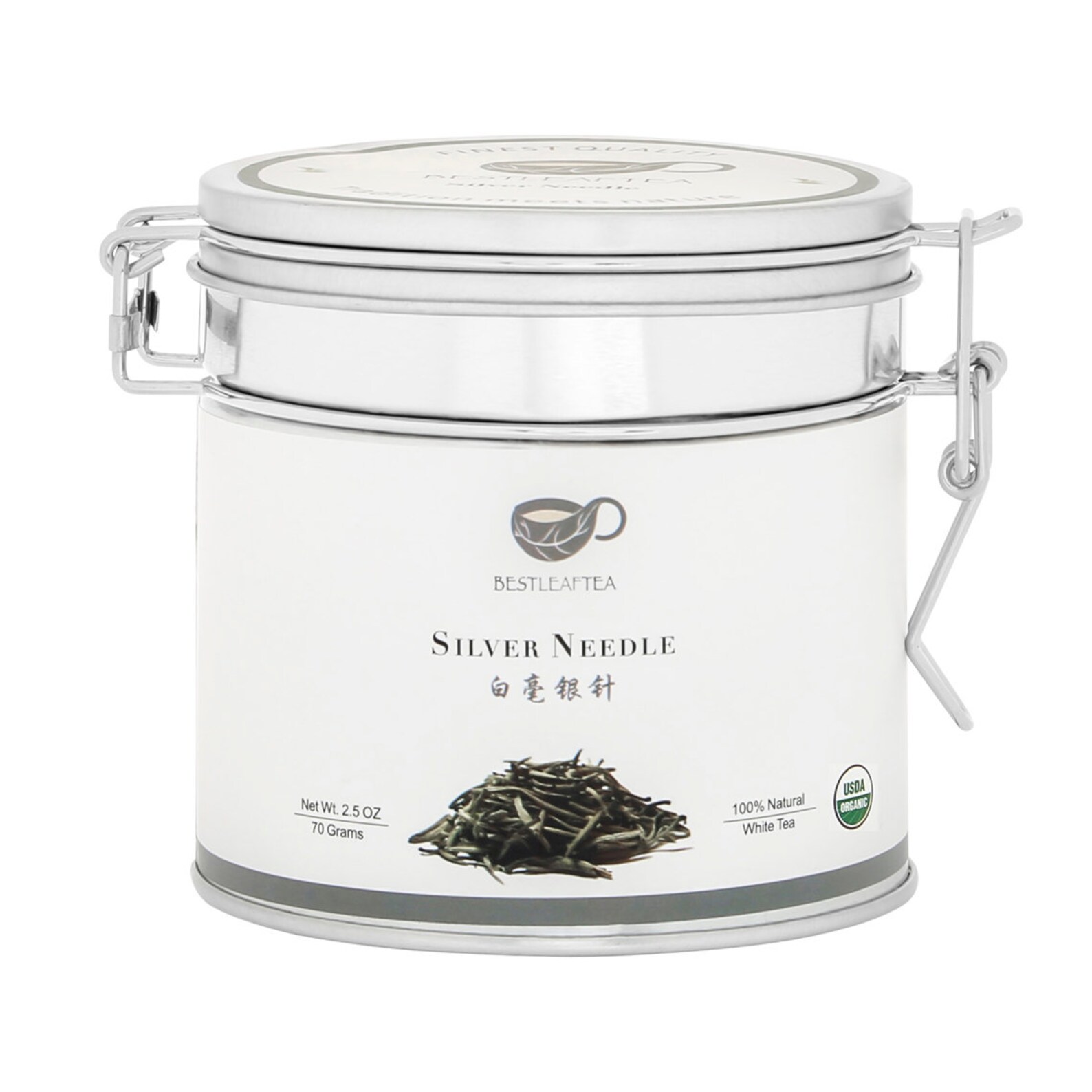 BESTLEAFTEA Organic Silver Needle White Tea/bai Hao Yin Zhen/70g/ 2.5oz Etsy