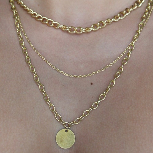 Gold Coins Necklace Set / Gold Coin Necklace / Coin Necklace - Etsy