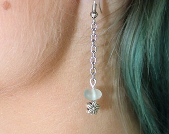 Sea Glass Dangle Earrings