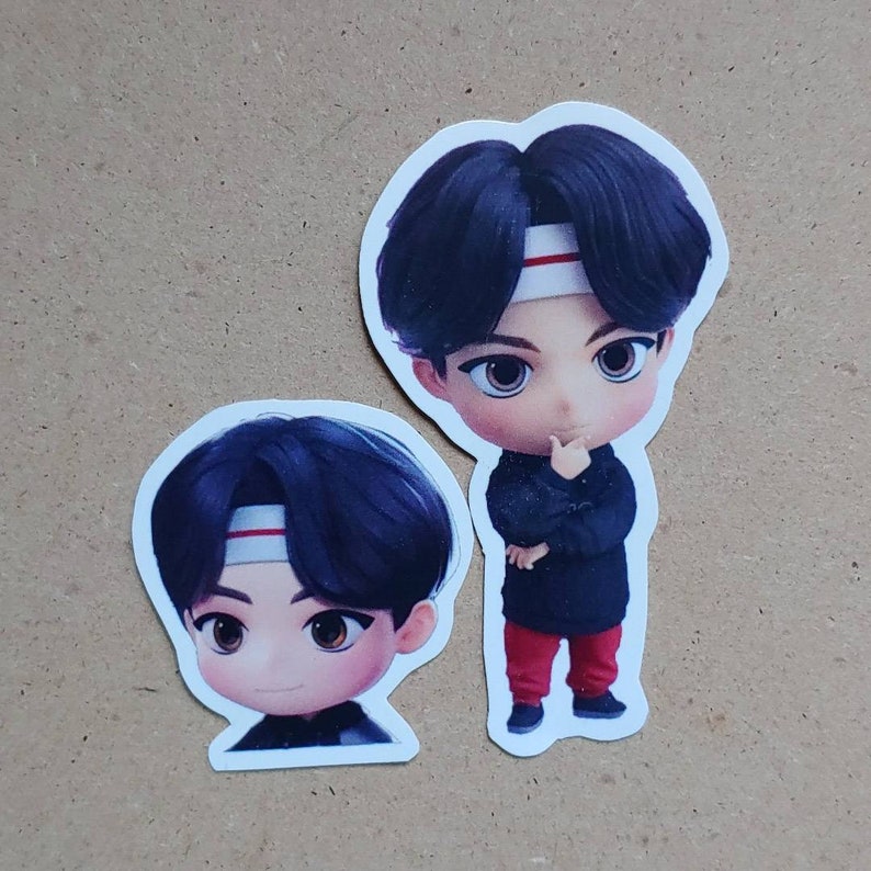 BTS Tiny Tan Mic Drop Version Sticker Glossy Viynel BTS | Etsy