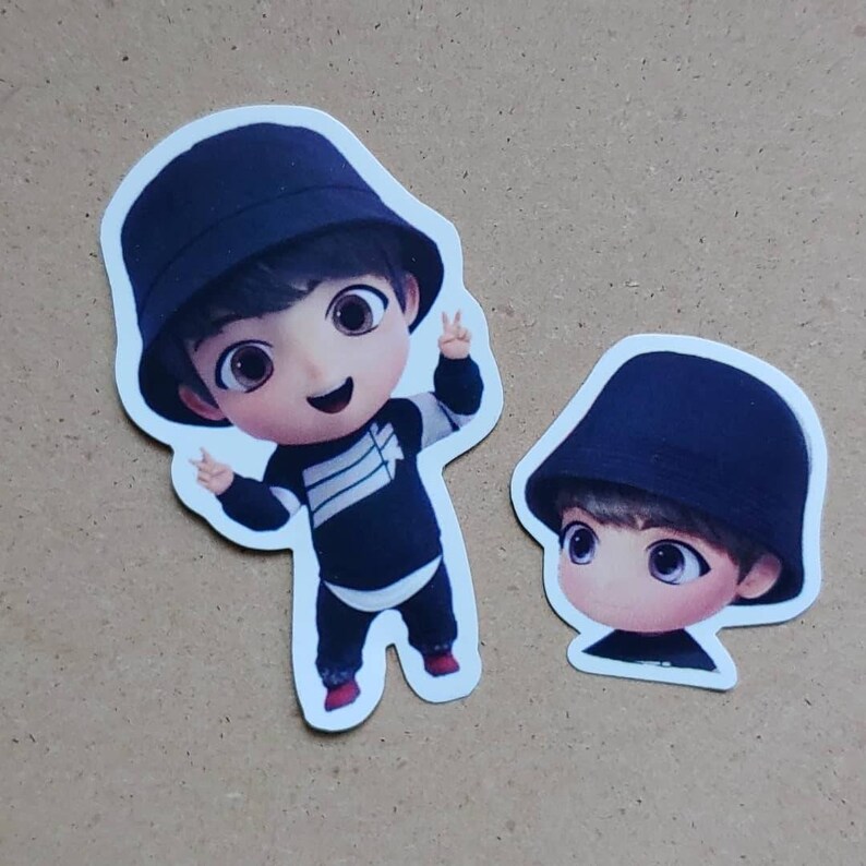 BTS Tiny Tan Mic Drop Version Sticker Glossy Viynel BTS | Etsy