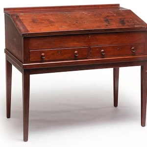 Stunning Early 1800’s American Country Hepplewhite Two Piece Clerks Desk. Shipping Is Not Free Please Ask About Options