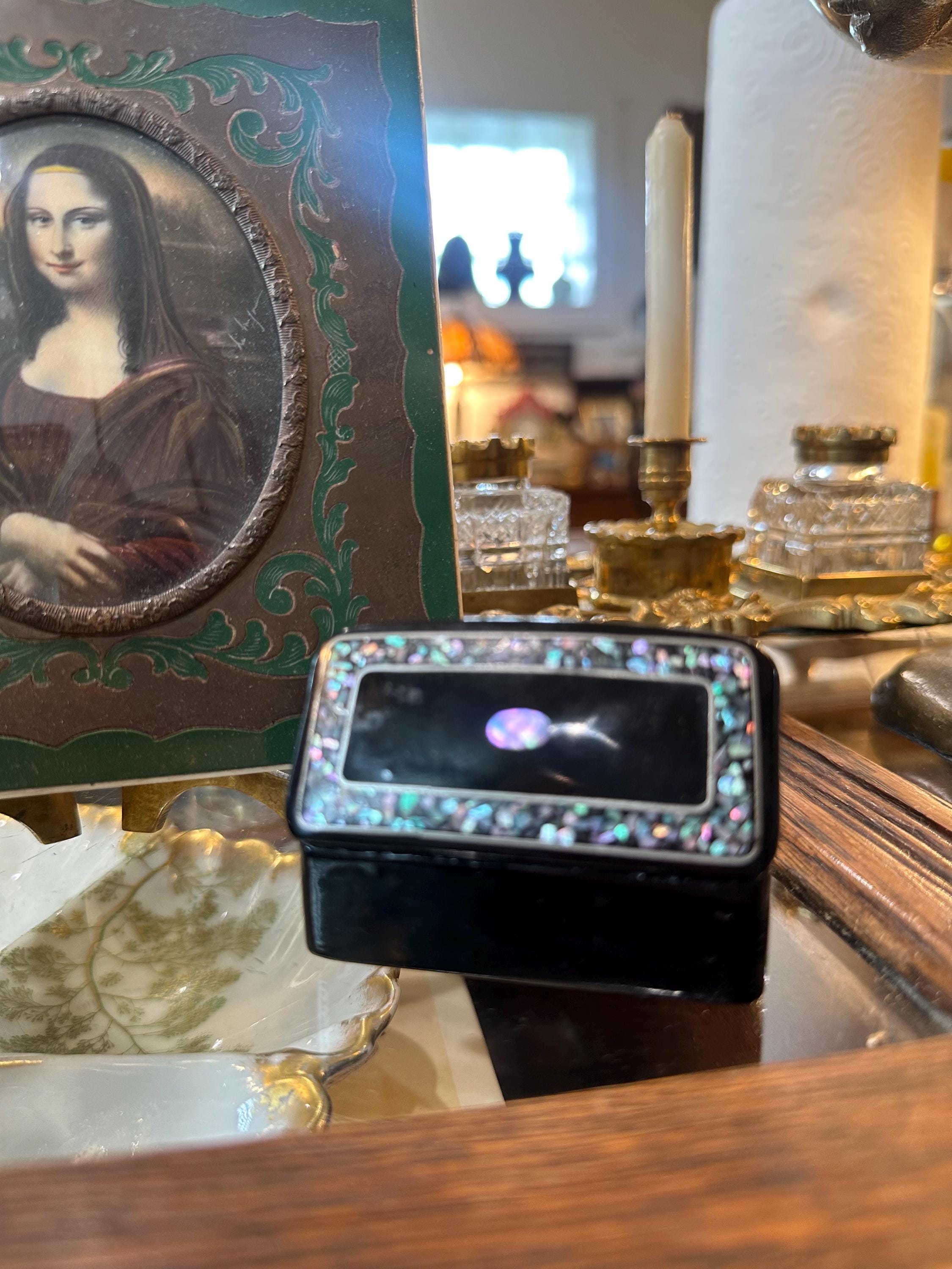 Antique Victorian Snuff Box With Abalone Inlay - Etsy