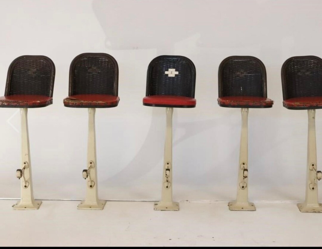 Vintage to Antique Set of 5 Early Porcelain, Enamel and Metal Wicker